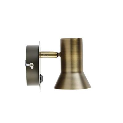 QAZQA Wandspot brons draai- en kantelbaar met schakelaar - Karin 1