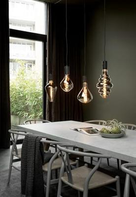 Lampen pendel Calex Multi pendule set zwart 5x E27 Lampen pendel Calex Multi pendule set zwart 5x E27
