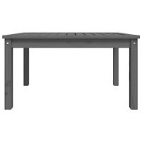 Tuintafel 82,5x50,5x45 cm massief grenenhout grijs - thumbnail