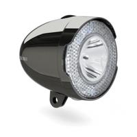 AXA Koplamp 706-b retro 15 lux led batterij chroomzwart - thumbnail