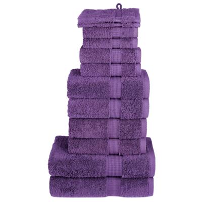 VidaXL 12-delige handdoekenset solund 600 g/m² paars VidaXL 12-delige handdoekenset solund 600 g/m² paars