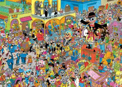 Jumbo Jan van haasteren legpuzzel - dia de los muertos, 1000st. Jumbo Jan van haasteren legpuzzel - dia de los muertos, 1000st.