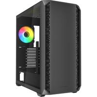 Sharkoon ak2 rgb midi tower behuizing (zwart | 2x usb-a | 1x usb-c | rgb | tempered glass) - thumbnail