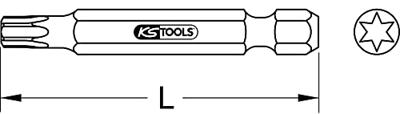 KS Tools 911.2738 9112738 Torx-bit T 27 Speciaal staal Vernikkeld E 6.3 5 stuk(s) KS Tools 911.2738 9112738 Torx-bit T 27 Speciaal staal Vernikkeld E 6.3 5 stuk(s)