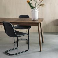 Zuiver Uitschuifbare Eettafel 'Glimps' Notenhout, kleur Bruin - thumbnail