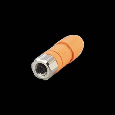 ifm Electronic EVC810 Sensor/actuator connector, niet geassembleerd Aantal polen (sensoren): 5 Bus, recht 1 stuk(s) Package