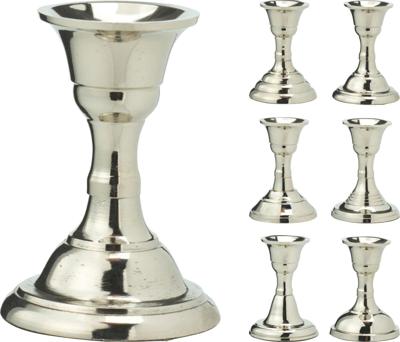 Kandelaar 8 cm zilver 6ass de Nampook - Nampook Kandelaar 8 cm zilver 6ass de Nampook - Nampook