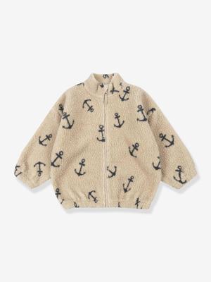 Teddy jas met rits van fleece voor kinderen Jody KONGES SLOJD beige