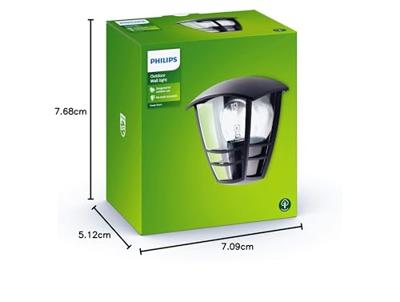 Wandlamp Philips 15387/30/16 Zwart Aluminium 60 W E27 - thumbnail