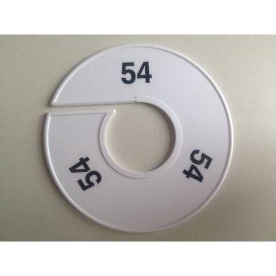 Maatring 11 cm wit/zwart 54