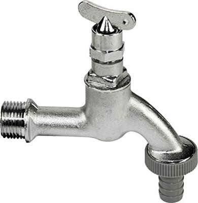 Kirchhoff Messing uitlaatklep met dopsleutel, chroommat, 1/2"ET x 3/4"ET x 1/2"mondstuk - 986182148