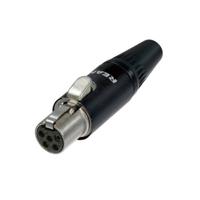 Rean RT5FC-B mini XLR kabeldeel female 5-polig - thumbnail