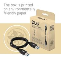 CLUB3D USB Type-A Gen2(10G) cable, 3A M/M 0.5m / 1.64 ft - thumbnail
