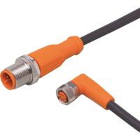 ifm Electronic EVC210 Verbindingskabel Aantal polen (sensoren): 3, 4 Stekker, recht, Bus, haaks 0.3 m 1 stuk(s) - thumbnail