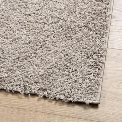 VidaXL Vloerkleed pamplona shaggy hoogpolig modern 80x150 cm beige