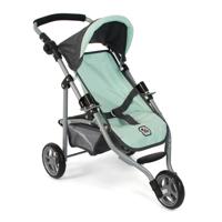 Poppenwagen Jogger Lola - Melange Antraciet Mint - thumbnail