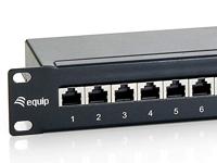 Equip 326424 cat.6 patch panel 24-port 19 inch 1u black - thumbnail