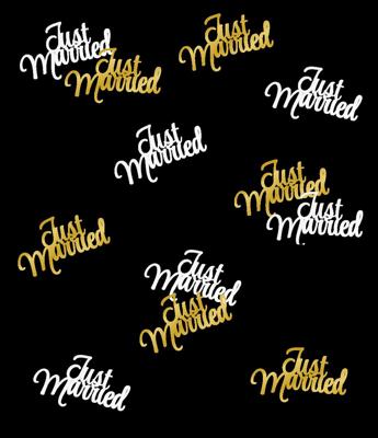 Classy Party Tafel Confetti Just Married