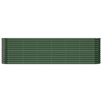 Plantenbak 260x40x68 cm gepoedercoat staal groen Plantenbak 260x40x68 cm gepoedercoat staal groen