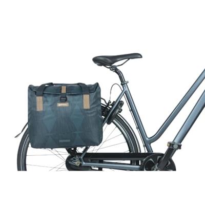 Basil elegance fietsshopper, choose green, unisex, stadfiets, estate blue - thumbnail