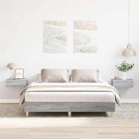 Bedframe zonder matras 150x200 cm spaanplaat grijs Sonoma - thumbnail