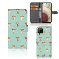 Samsung Galaxy A12 | Telefoonhoesje | Met pasjeshouder | Pups - thumbnail