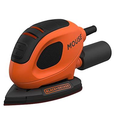 BLACK+DECKER BEW230BCA 55W Mouse schuurmachine | 10 accessoires | Softbag - BEW230BCA-QS