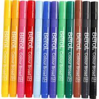 Berol stift, d 10 mm, lijndikte 1-1,7 mm, diverse kleuren, 12 stuk/ 1 doos - thumbnail