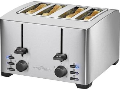 ProfiCook PC-TA 1073 4 snede(n) 1260 W Zwart, Roestvrijstaal