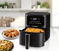 GourmetMaxx GOURMETmaxx Heißluft-Fritteuse Digital 4,5l 1500W Airfryer 4.5 l 1500 W Met display, Timerfunctie Zwart - thumbnail