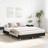 Bedframe zonder matras 140x200 cm spaanplaat zwart - thumbnail