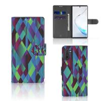 Samsung Galaxy Note 10 | Book Case | Abstract Green Blue - thumbnail