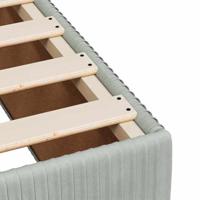 Boxspring met matras fluweel lichtgrijs 120x200 cm - thumbnail