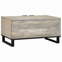 Salontafel Beige en zwart 80 x 50 x 40 cm - thumbnail