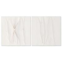 Canvas Home ESPRIT Wit Abstract Scandinavisch 60 x 3,5 x 60 cm (2 Stuks) - thumbnail