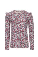 LOOXS Little Zomer shirt meisjes pointel l/s - AOP bloemen multi - thumbnail
