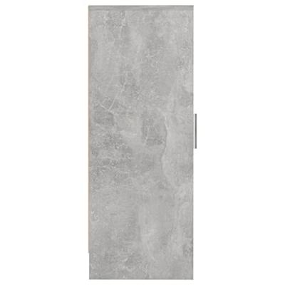 Schoenenkast 32x35x92 cm bewerkt hout betongrijs