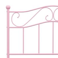Bedframe metaal roze 90x200 cm - thumbnail