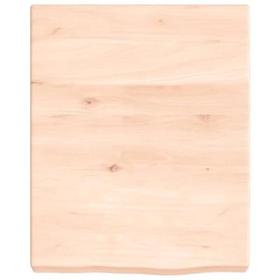 VidaXL Wastafelblad 40x50x(2-6) cm onbehandeld massief hout VidaXL Wastafelblad 40x50x(2-6) cm onbehandeld massief hout