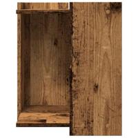 VidaXL Kattenbakkast 42x42x51 cm bewerkt hout oud houtkleurig - thumbnail