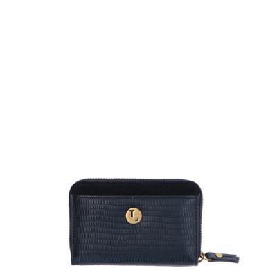 LouLou Essentiels SLB16XS Lazy Lizard black Dames portemonnee