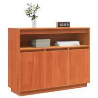 Dressoir met opslag Bruin 104,5 x 34 x 80 cm Massief grenenhout - thumbnail