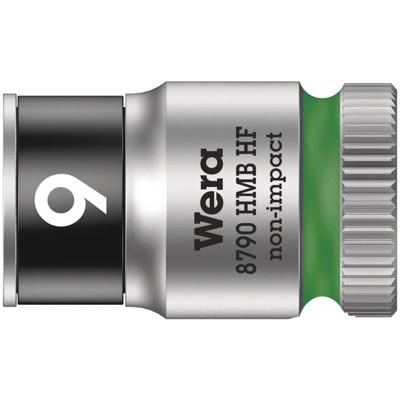 Wera 8790 HMB HF Zyklop Hand- en Machinedop, met 3/8"-aandrijving met vasthoudfunctie, 9.0 x 29.0 mm - 1 stuk(s) - 05003743001 Wera 8790 HMB HF Zyklop Hand- en Machinedop, met 3/8"-aandrijving met vasthoudfunctie, 9.0 x 29.0 mm - 1 stuk(s) - 05003743001