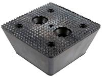 BUSCHiNG rubber blok rubber blocks 150x150x70m uni for lifting platforms - thumbnail