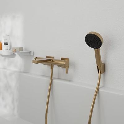 Hansgrohe Tecturis E ééngreeps badmengkraan opbouw, Brushed Bronze Hansgrohe Tecturis E ééngreeps badmengkraan opbouw, Brushed Bronze