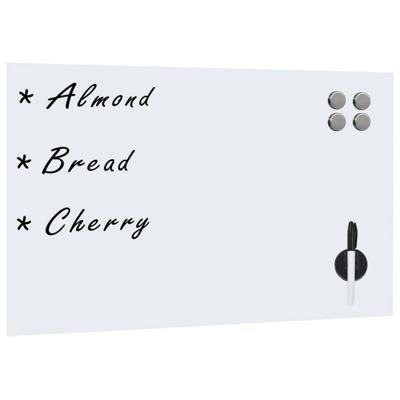 VidaXL Magneetbord wandmontage 50x30 cm glas VidaXL Magneetbord wandmontage 50x30 cm glas