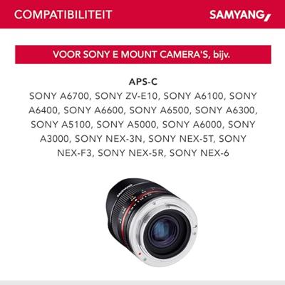 Samyang 8mm F/2.8 Fisheye II Sony E-system zwart - thumbnail
