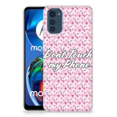 Motorola Moto E32/E32s Silicone-hoesje Flowers Pink DTMP Motorola Moto E32/E32s Silicone-hoesje Flowers Pink DTMP