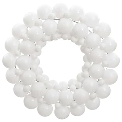 VidaXL Kerstkrans 45 cm polystyreen wit