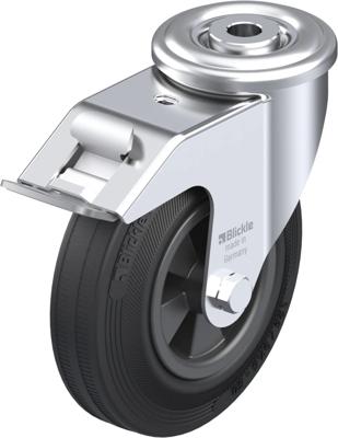 Blickle LER-VPP 125G-FI Zwenkwiel met rem Wieldiameter: 125 mm Draagvermogen (max.): 100 kg 1 stuk(s)